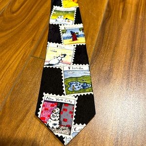 Snowmen of the world novelty tie